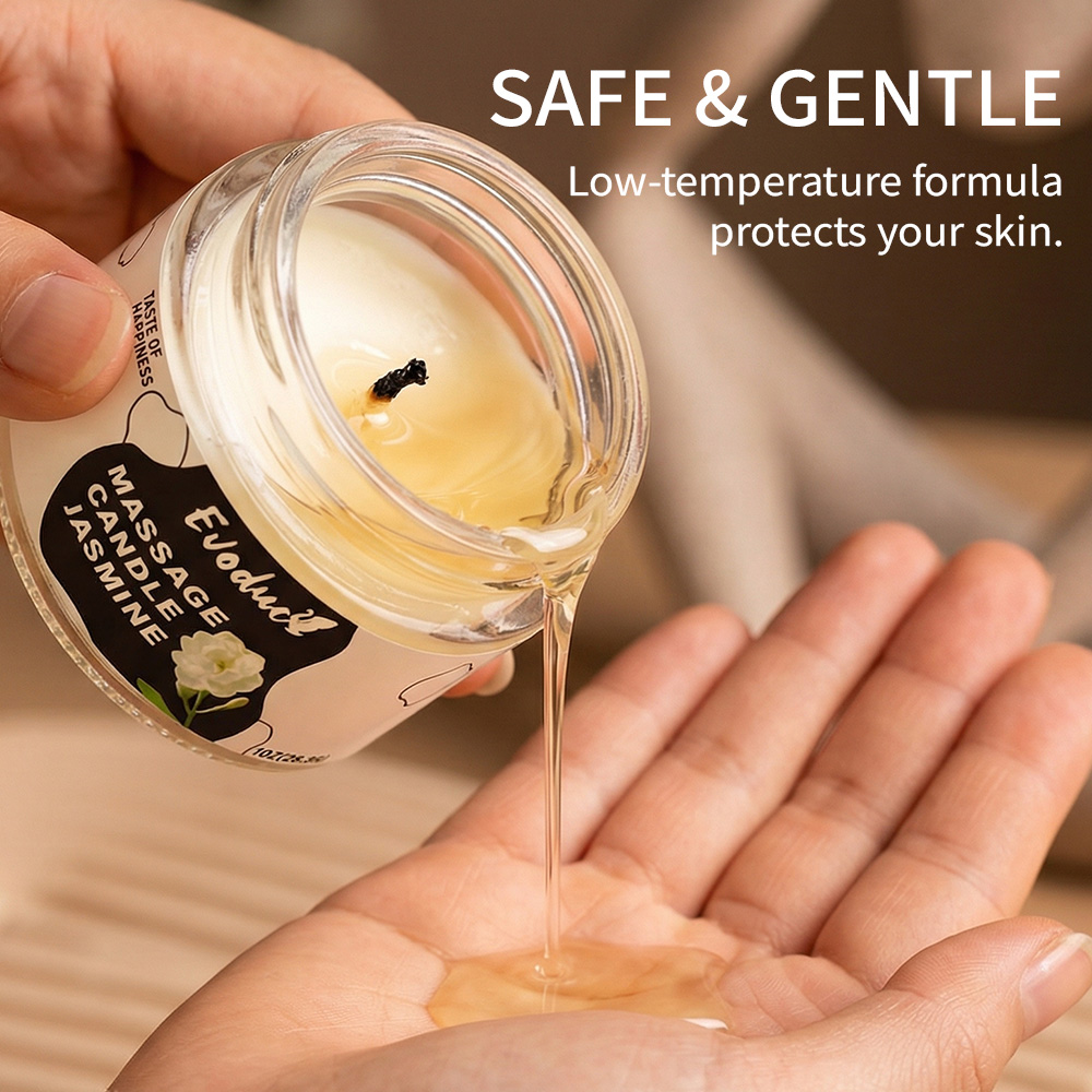 Massage Candle Melting - Massageoliekaars Jasmijn Sojawas Lage Temperatuur Smeltgietbaar
