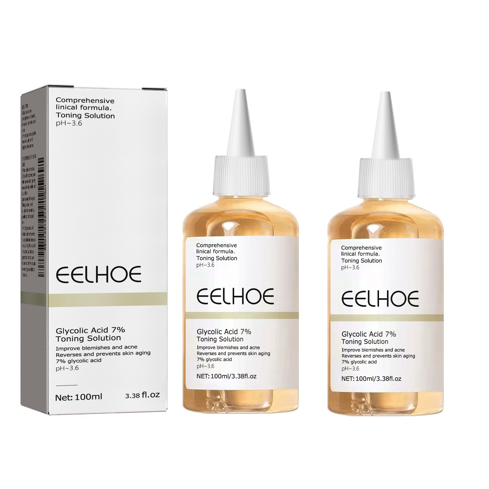 The Ordinary Serum Hyaluronic Acid - Glycolzuur 7% Toning Solution Gewone Acne